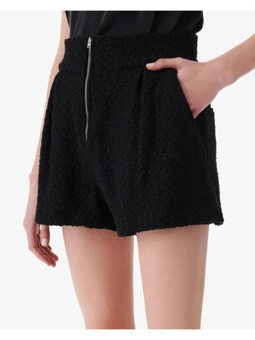 NWT IRO PARIS FR 34/US 2 Teddi High Waited Pleated Shorts $325 MSRP